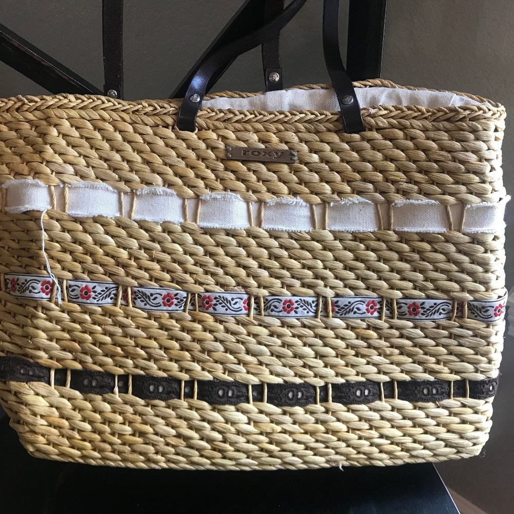 Roxy Beach Bag Straw